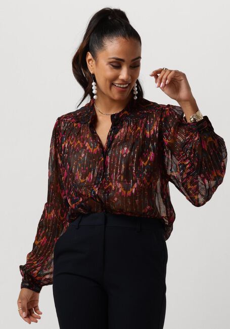 Paarse AAIKO Blouses ZOYA GLITTER IKAT VIS 510 BLOUSES - large