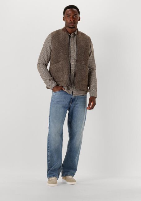Bruine DSTREZZED Klassiek overhemd MATEJA SHIRT - large