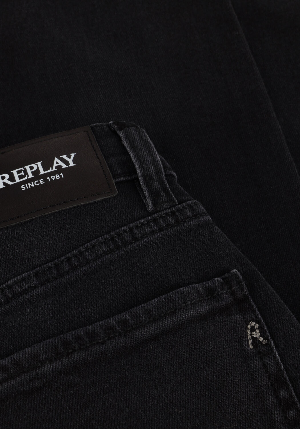 Zwarte REPLAY Straight leg jeans MAIJKE STRAIGHT PANTS - large