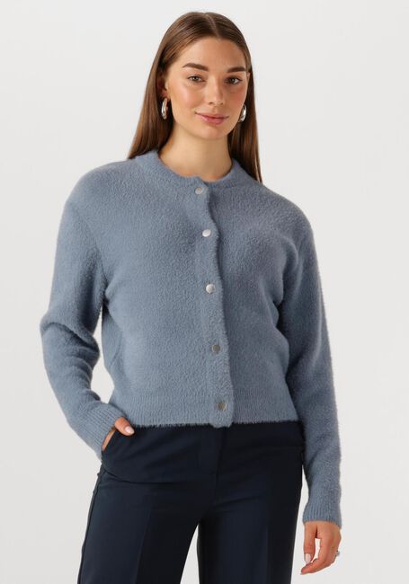 Blauwe JANSEN AMSTERDAM Vest CLOE VEST P 205 PRESSBUTTONS - large