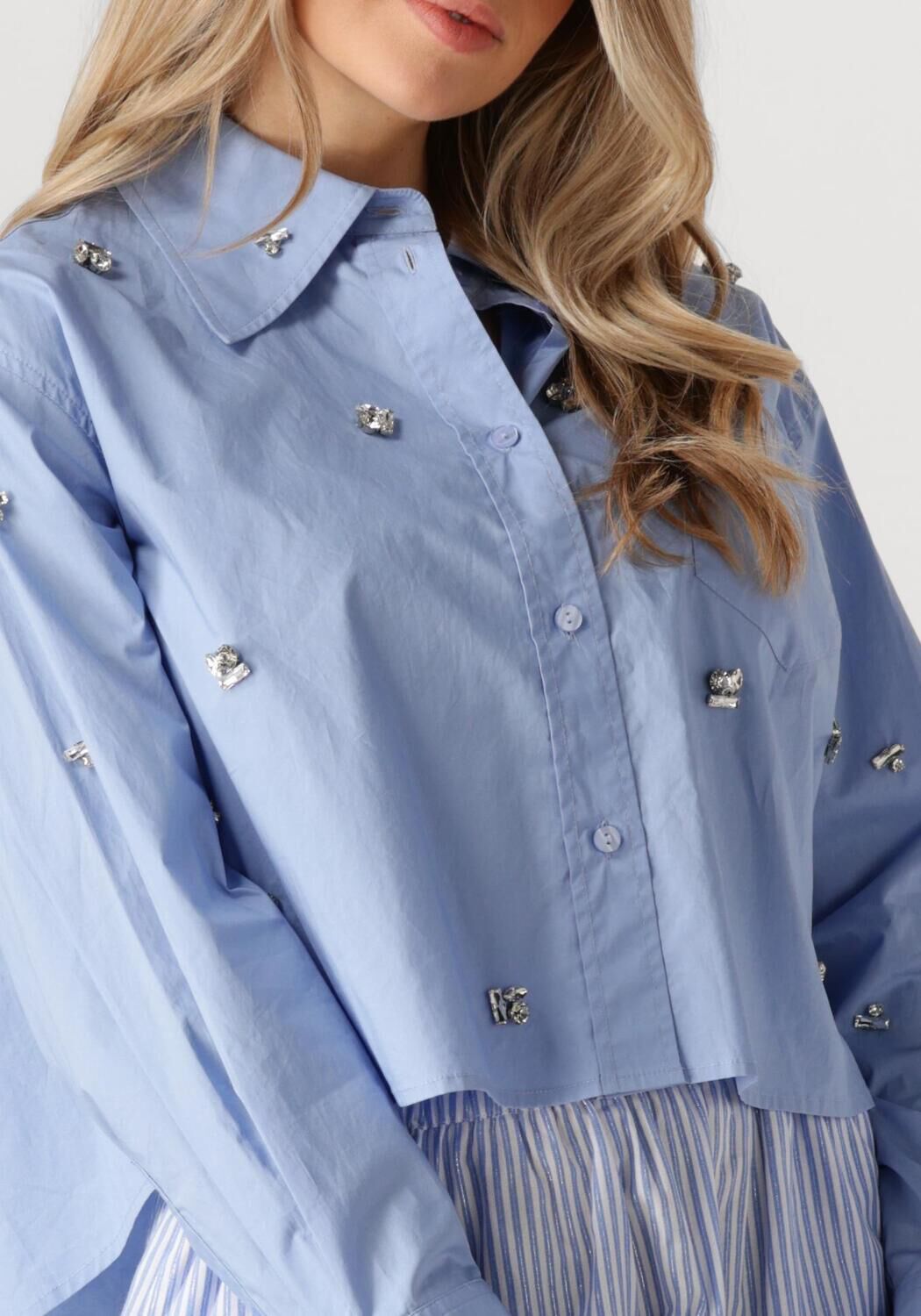 IBANA Dames Blouses Tiberio Lichtblauw
