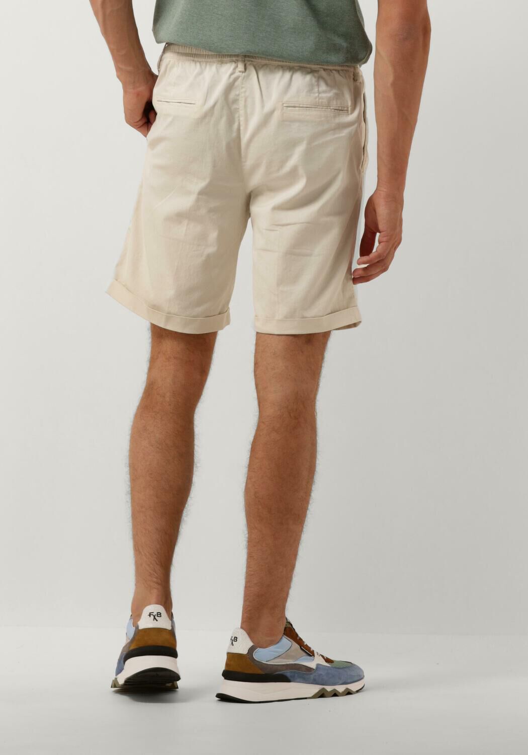 PROFUOMO Heren Broeken Trousers 845 Short Zand