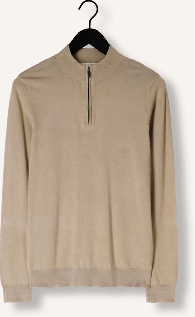 Taupe PURE PATH Trui ESSENTIAL KNITWEAR HALFZIP SWEATER Taupe PURE PATH Trui ESSENTIAL KNITWEAR HALFZIP SWEATER - large