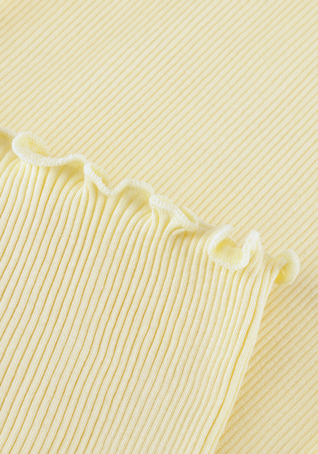 Butter yellow ROSEMUNDE Top BABETTE DEEP BACK SILK TOP - large