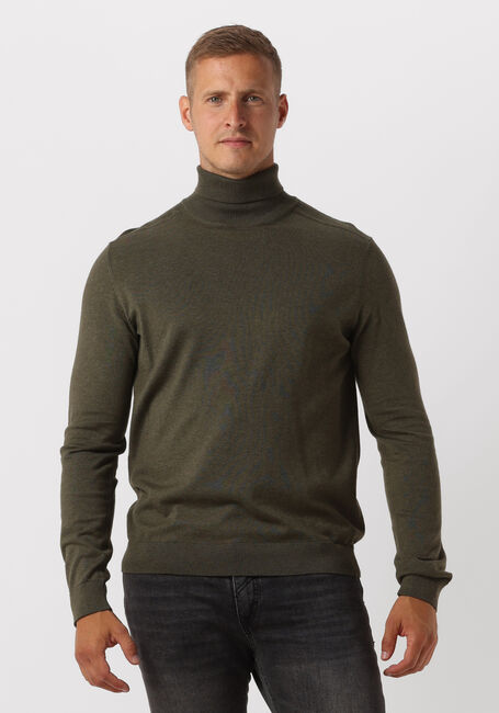 Donkergroene SELECTED HOMME Coltrui SLHBERG ROLL NECK B - large