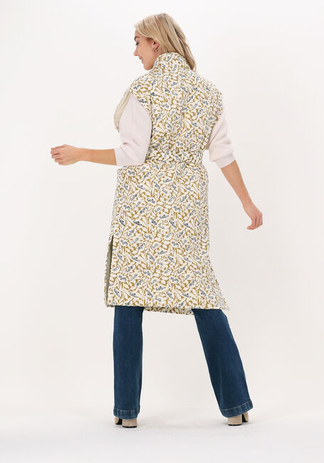 Gebroken wit Y.A.S. Kimono YASFLUMA QUILTED VEST LS. - large