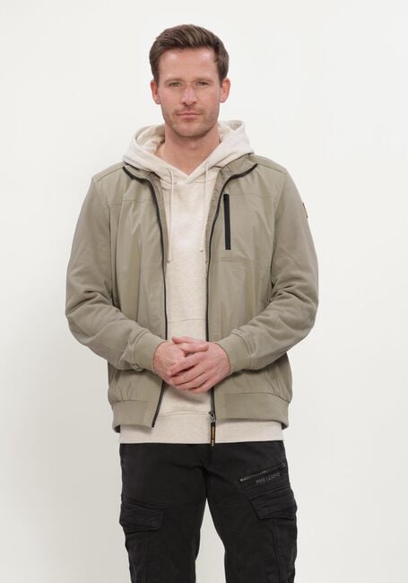 Groene PME LEGEND Jack SHORT JACKET SINGLE JERSEY TERRY NYLON MIX HB - large