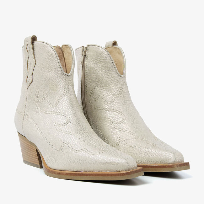 Beige VIA VAI Enkellaarsjes DO OLIVIA - large