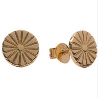 Gouden ATLITW STUDIO Oorbellen PARADE EARRINGS SUNNY COIN - medium