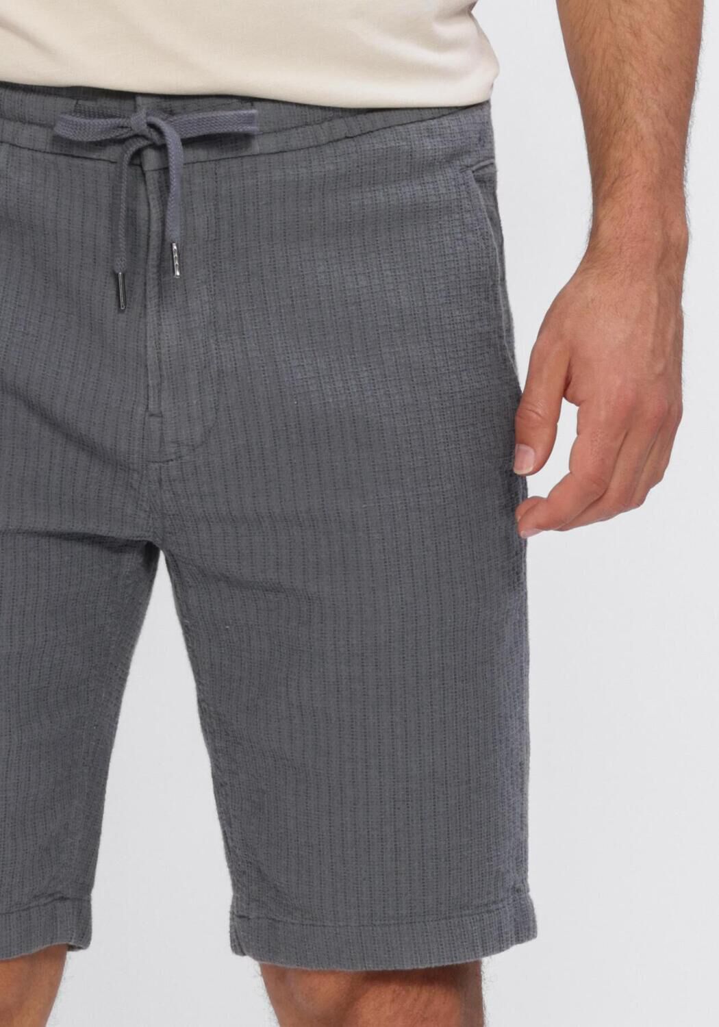 Donkergrijze CAST IRON Korte broek CHINO SHORTS STRUCTURE - large
