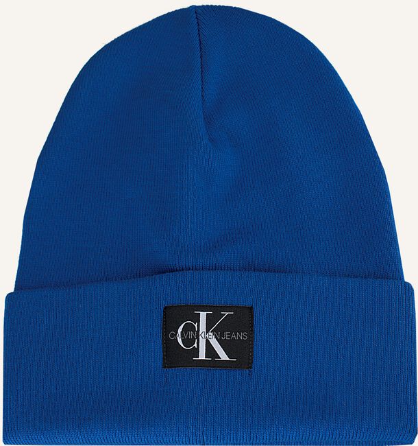 Blauwe CALVIN KLEIN Muts J MONOGRAM BEANIE M Blauwe CALVIN KLEIN Muts J MONOGRAM BEANIE M - large