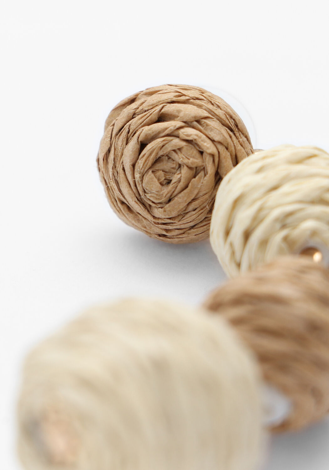 Beige NOTRE-V Oorbellen EARRINGS DOTS - large