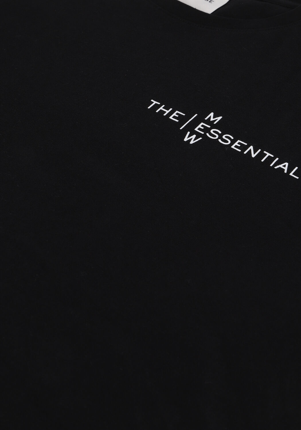 Zwarte MY ESSENTIAL WARDROBE Top 13 THE LOGO TEE - large