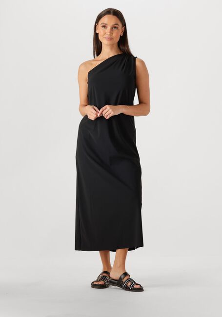 Zwarte PENN & INK Midi jurk DRESS ONE SHOULDER - large