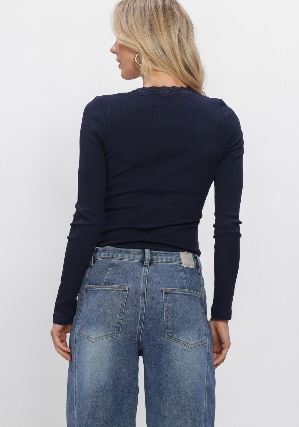 Donkerblauwe ENVII Vest ENPETIT LS CARDIGAN 7360 - large