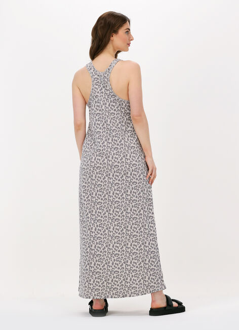 Grijze 10DAYS Maxi jurk DRESS LEOPARD - large