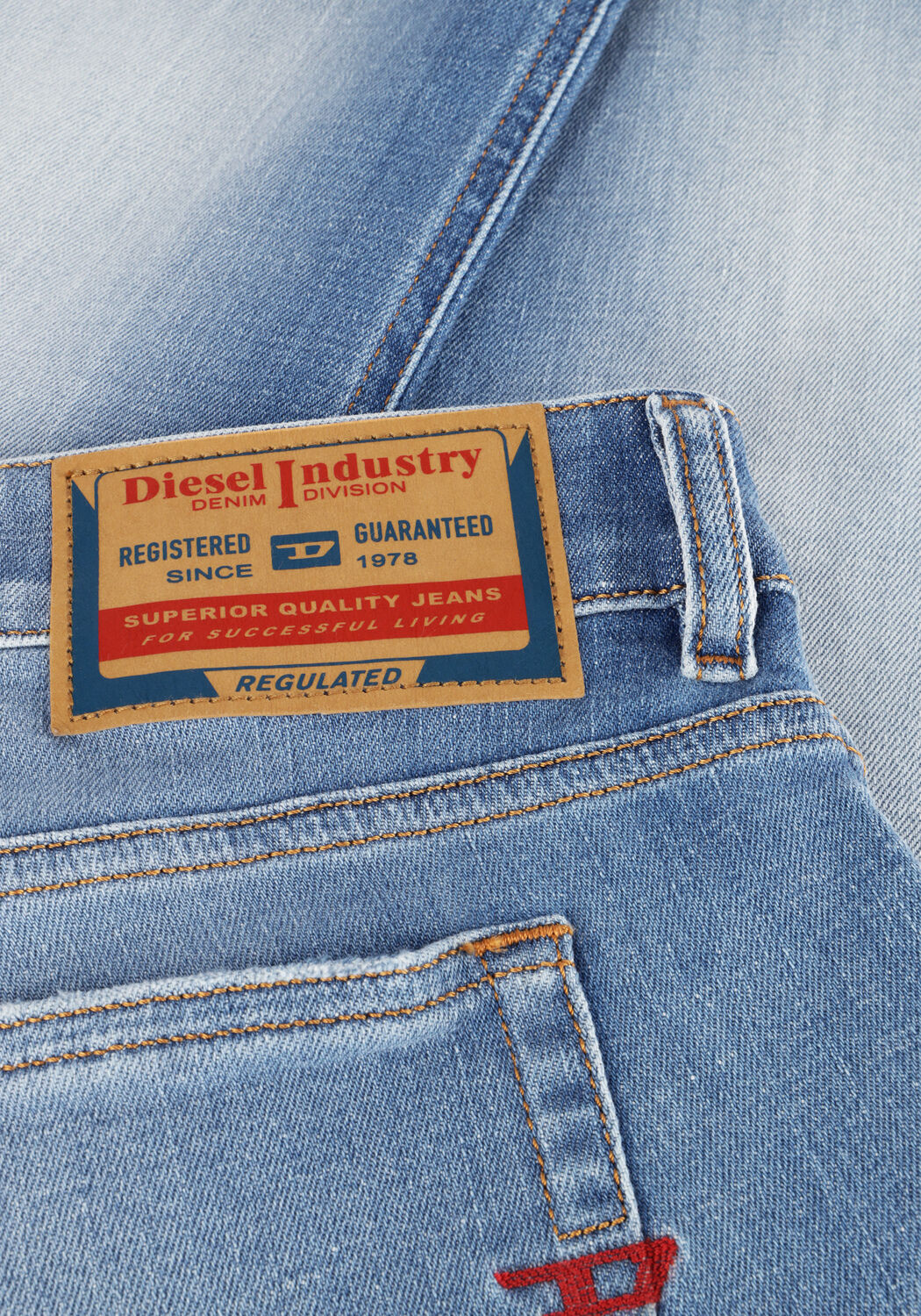 Blauwe DIESEL Skinny jeans 1979 SLEENKER - large