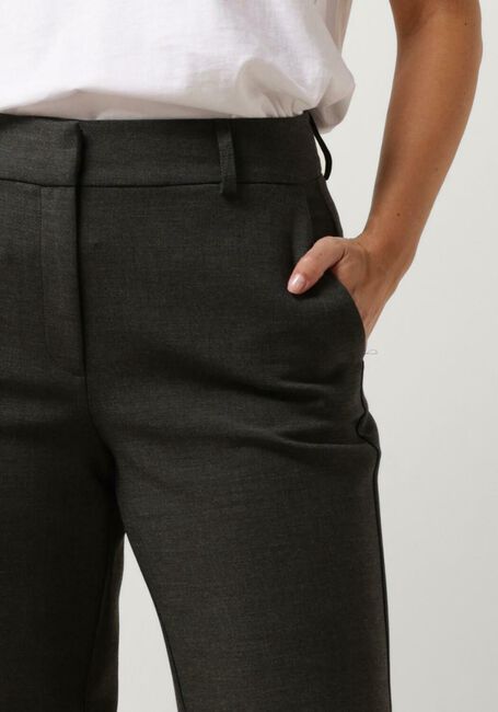 Donkergrijze SELECTED FEMME Pantalon SLFRITA MW WIDE PANT - large