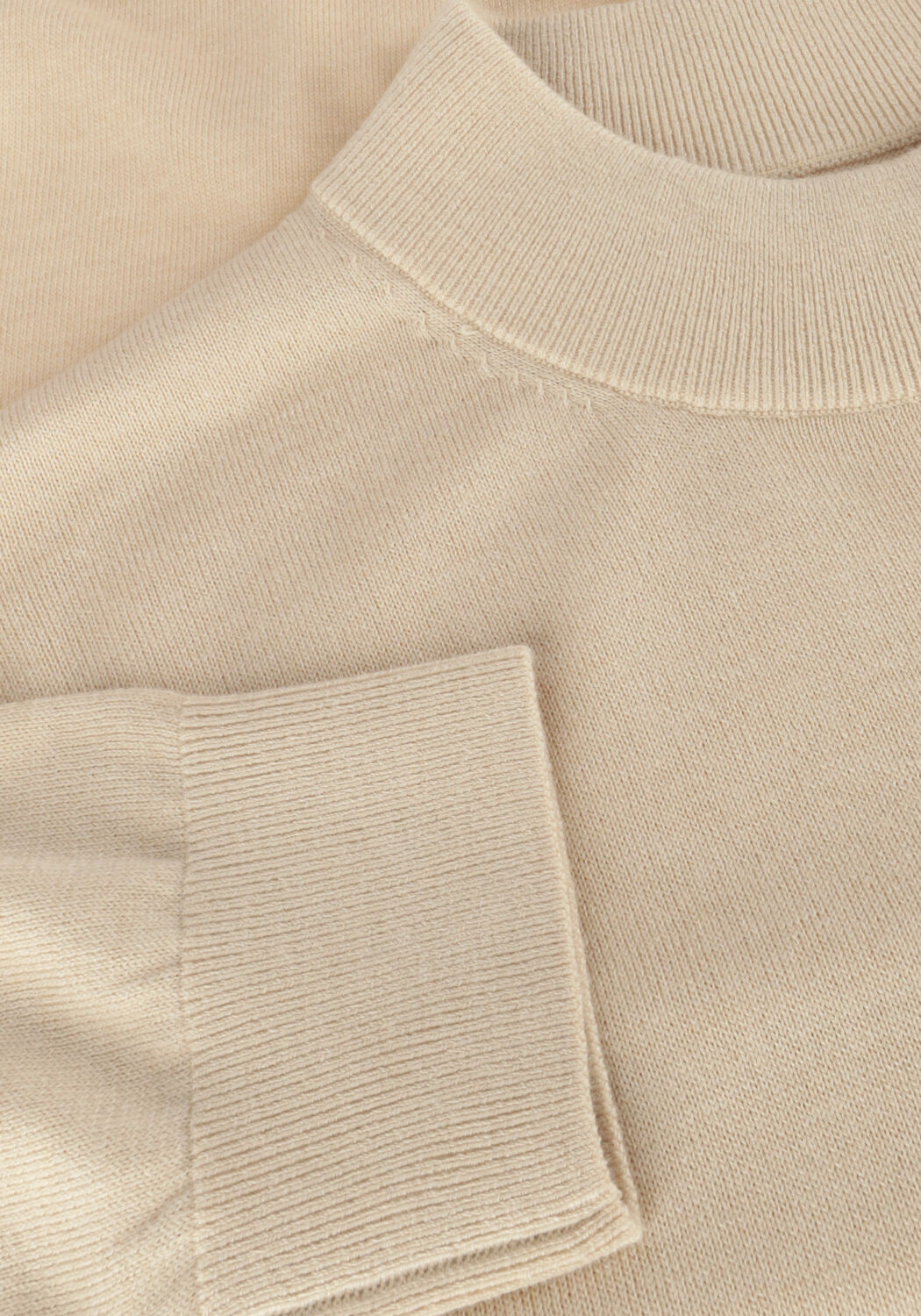 Beige SCOTCH & SODA Sweater DROPPED SHOULDER MOCK NECK - large