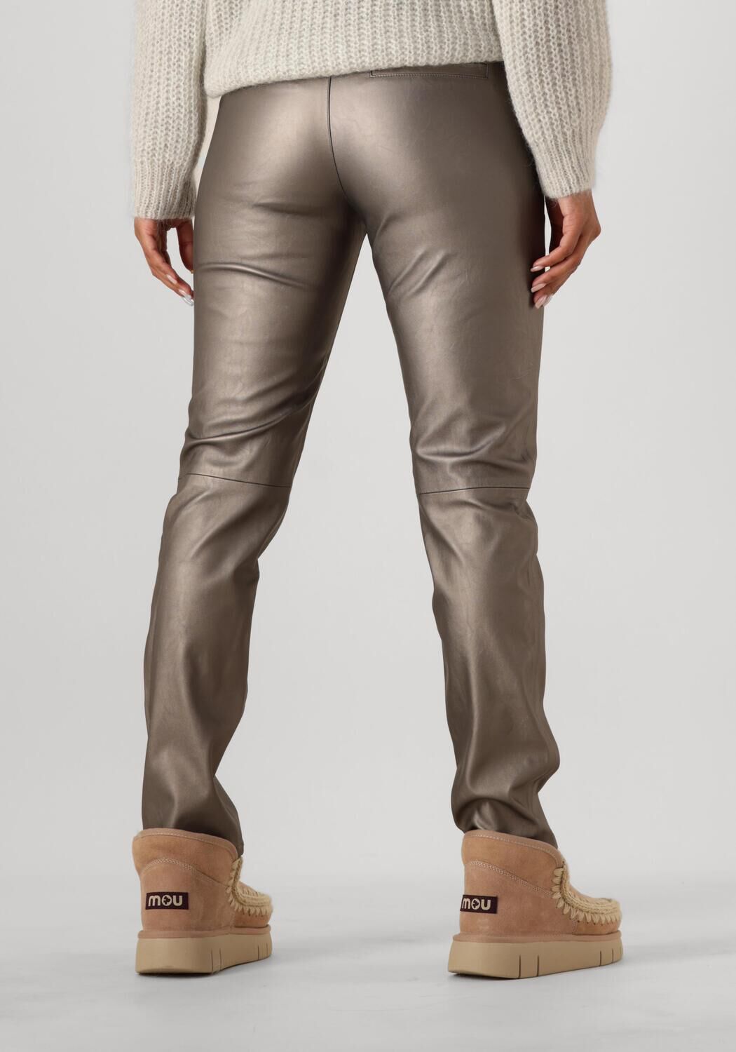 KNIT-TED Dames Broeken Francis Pant Taupe