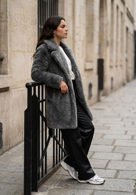 Grijze NOTRE-V Faux fur jas NV-ECRIN - large