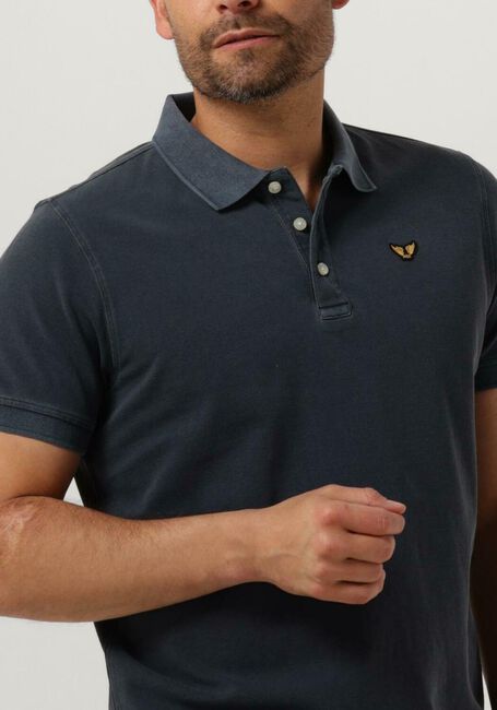 Blauwe PME LEGEND Polo SHORT SLEEVE POLO PIQUE GARMENT DYE - large