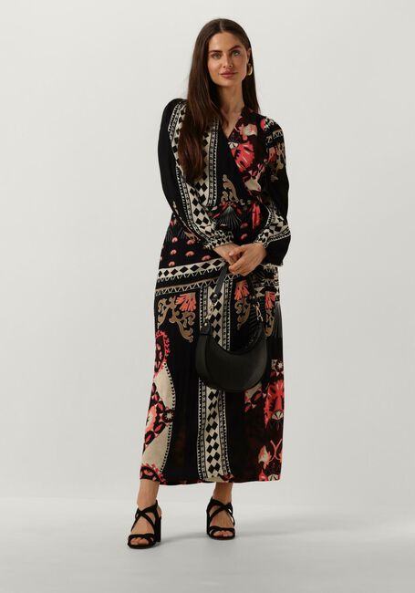 Zwarte SUMMUM Maxi jurk DRESS SCARF PRINT - large