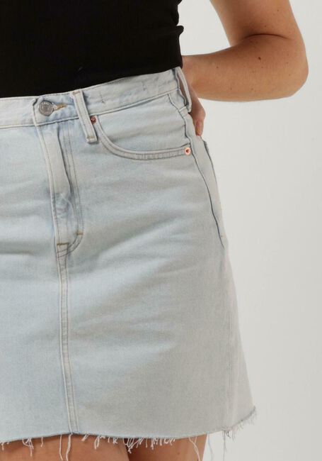 Lichtblauwe TOMMY JEANS Minirok MOM MID SKIRT BG0018 - large