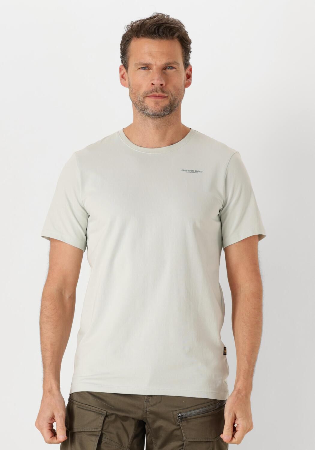 G-STAR RAW Heren Polo's & T-shirts Slim Base R T S s Ecru