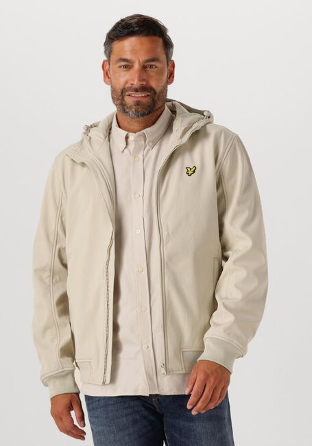 Ecru LYLE & SCOTT Jack FLEECE BACK SOFTSHELL - large