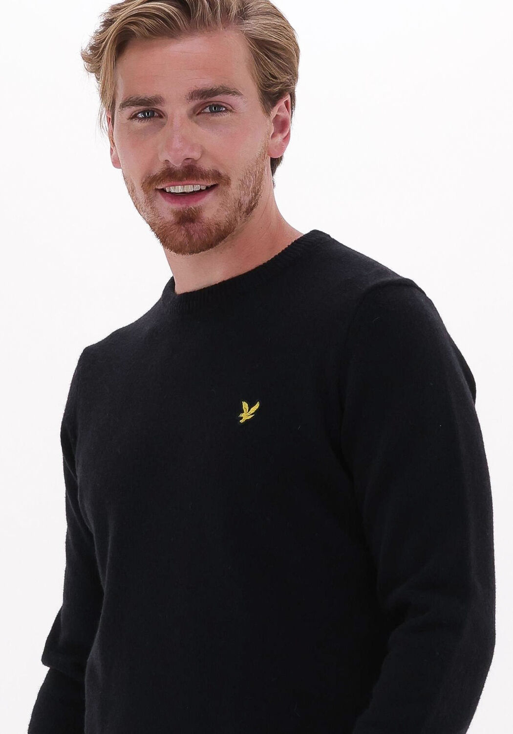 Lyle and scott trui cheap zwart
