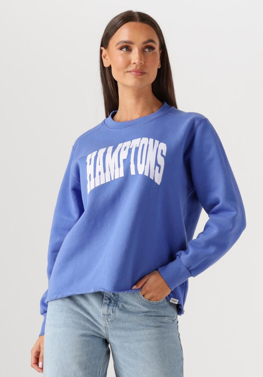 Penn&Ink N.Y Sweater Print Stijlvolle Sweater Blue Dames