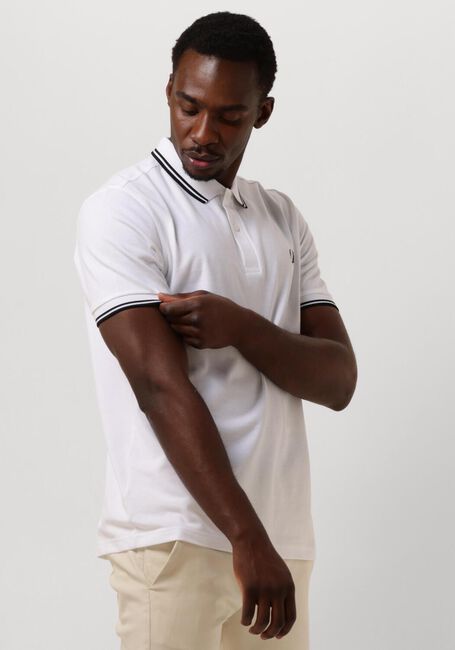 Witte FRED PERRY Polo THE TWIN TIPPED FRED PERRY SHIRT - large