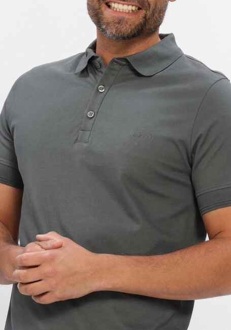 Donkergrijze GENTI Polo POLO 3 BUTTON SS 1219 - large