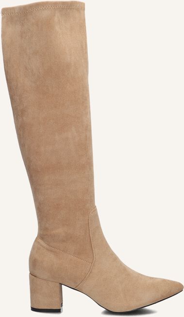 Hoge Laarzen Laars Beige Beige Overknee Laarzen Met Lage Blokhak