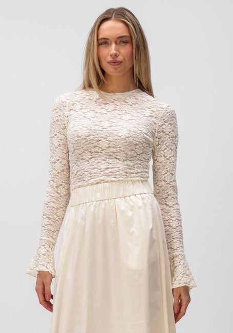 Creme NOTRE-V Tops & T-shirts NV-HILLECHIEN LACE TOP - large
