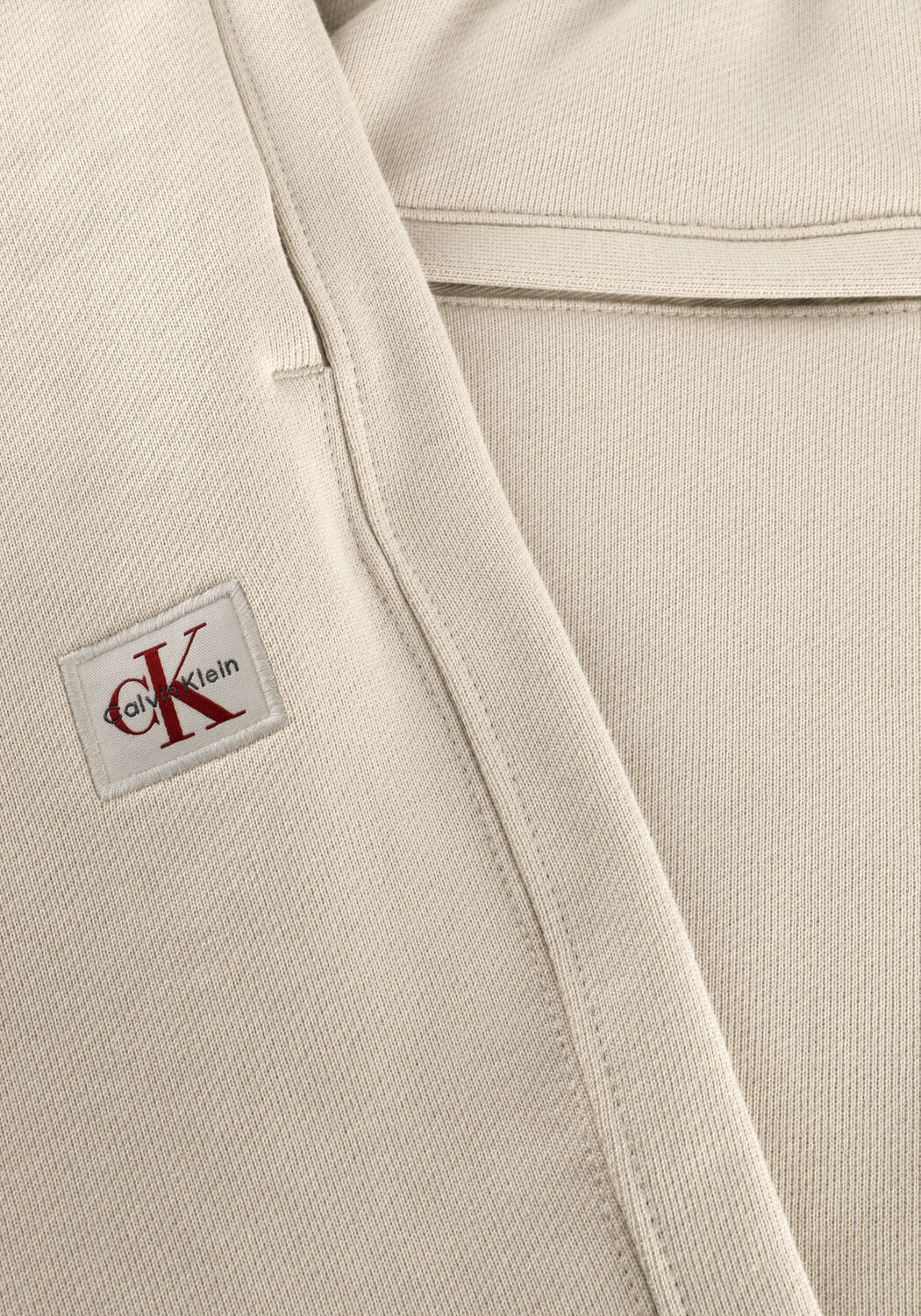 Zand CALVIN KLEIN Korte broek EU 350TERRY BADGE SHORT - large