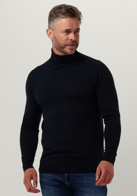 Donkerblauwe PROFUOMO Coltrui PULLOVER ROLL NECK - large