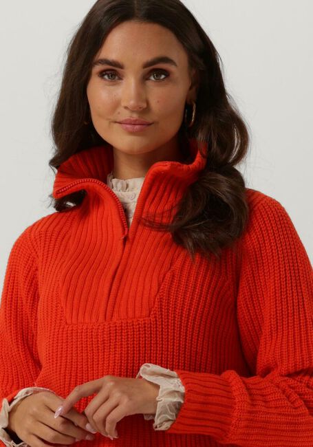 Oranje CC HEART Trui AVERY ZIP KNIT SWEATER - large
