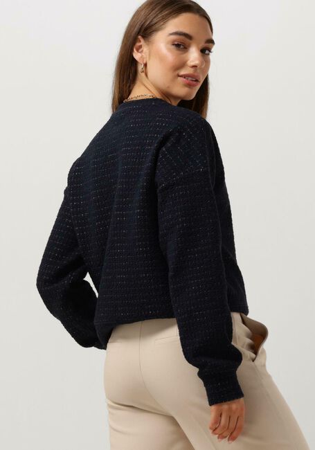 Donkerblauwe VANILIA Trui STRUCTURE SWEAT - large