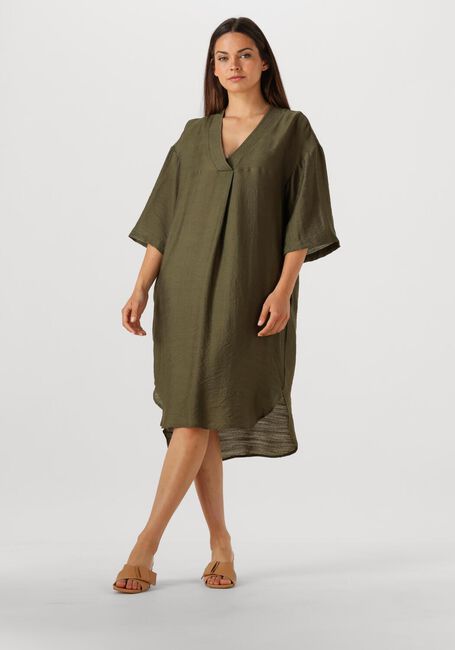 Olijf CO'COUTURE Midi jurk CARYNCC PLEAT TUNIC DRESS - large