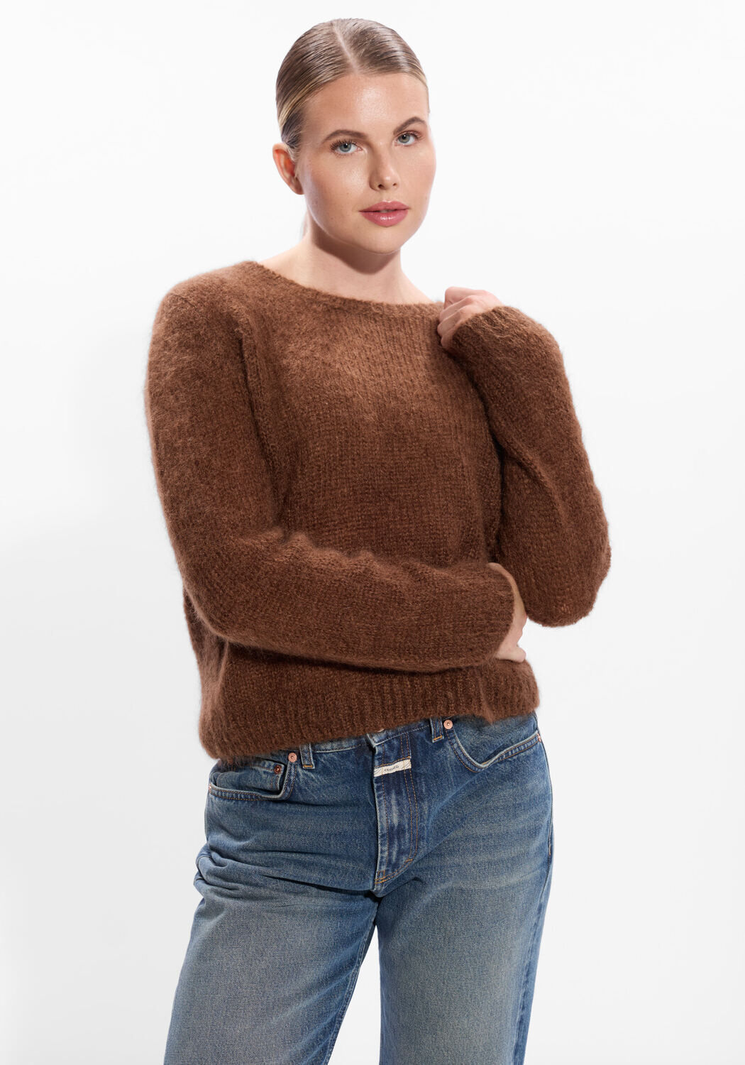 Bruine DES PETITS HAUTS Trui CHOUKY - large