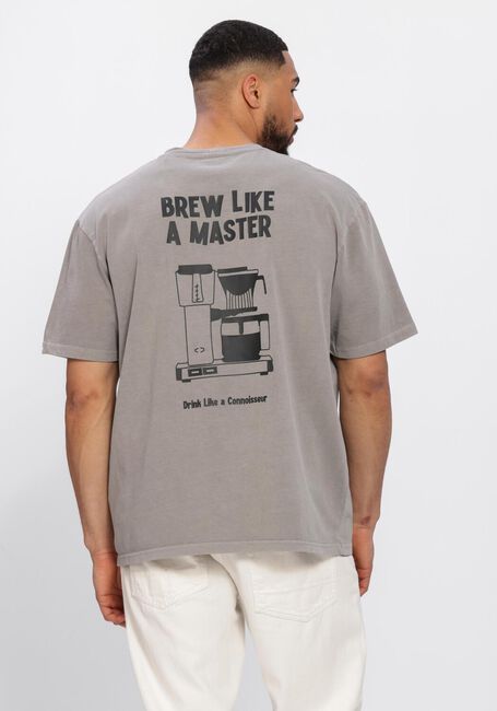 Grijze ANERKJENDT T-shirt AKVILLADS BREWLIKEAMASTER SS TEE - large