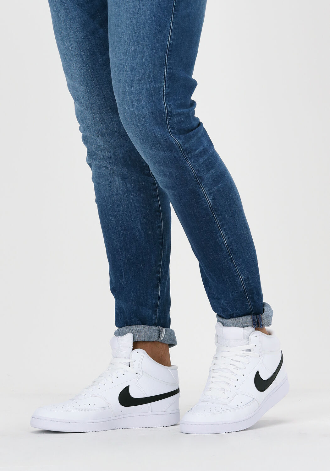 Hoge witte on sale nike schoenen