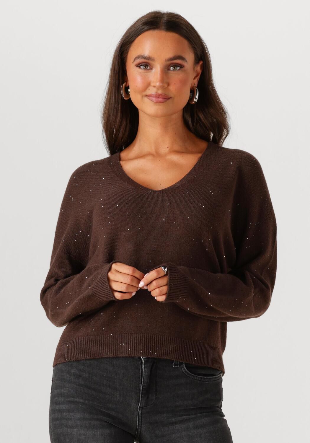 LIU JO Dames Truien & Vesten Maglia Chiusa Bruin