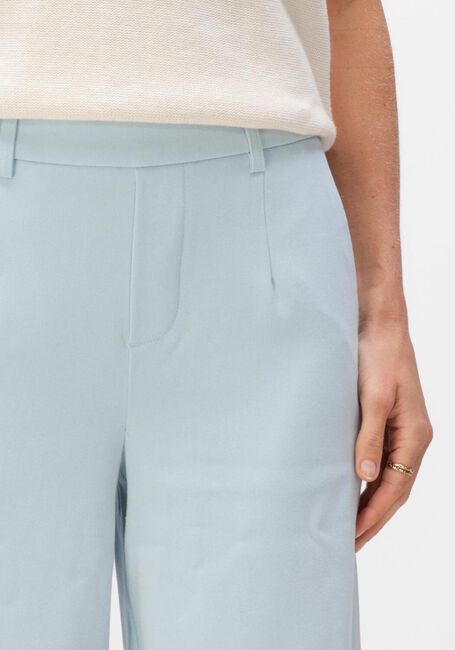 Lichtblauwe OBJECT Wijde broek OBJLISA WIDE PANT - large