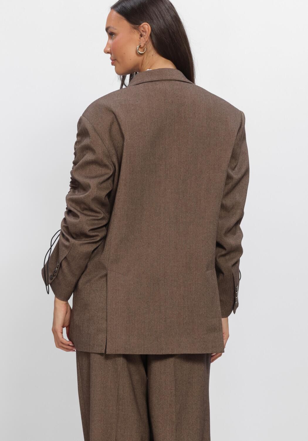 Bruine AAIKO Blazer KENDAL DOUBLE TWEED VIS 518 - large
