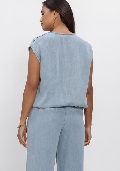 Lichtblauwe ANOTHER LABEL Tops & T-shirts ALAURORE DENIM TOP S/L - large
