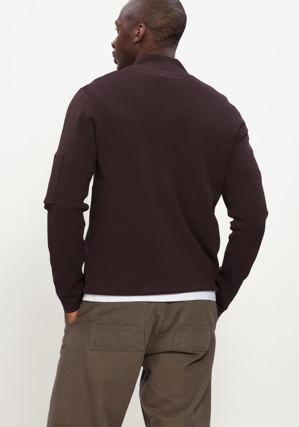 Bordeaux GENTI Truien/vesten TURTLE ZIP LS - large