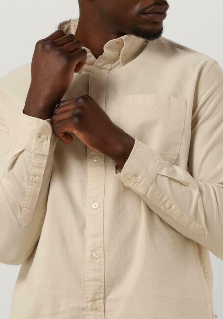 Beige SELECTED HOMME Casual overhemd SLHREGRICK-OX FLEX SHIRT LS - large